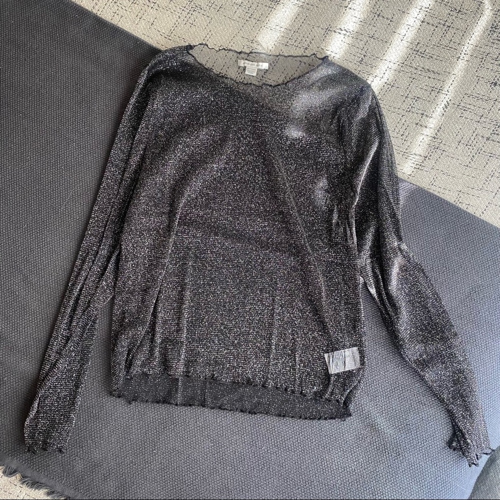 Sheer sparkly shirt